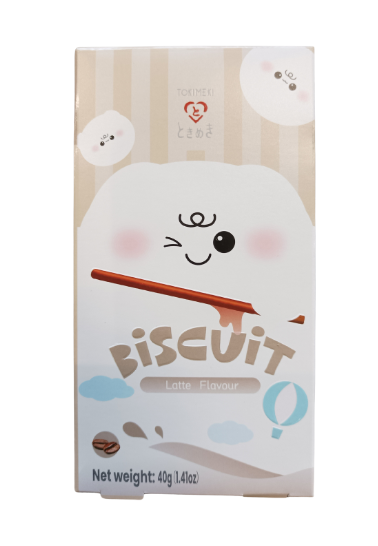 TOKIMEKI 拿铁巧克力饼干棒 40g biscuit stick latte