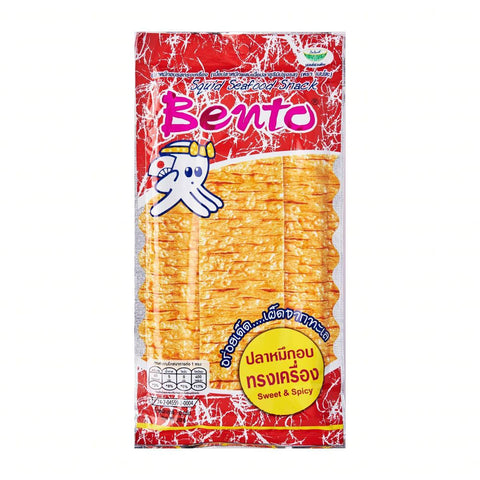 Bento红色甜辣味鱿鱼片零食 20g Squid Snack Sweet/spicy red