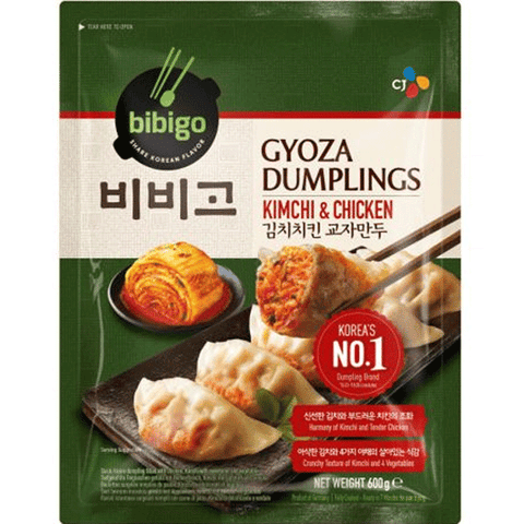BIBIGO 韩国泡菜鸡肉煎饺 600g Mandu (Dumpling) Kimchi & Chicken
