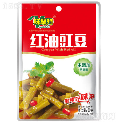 味聚特 红油豇豆 80g Cowpea vegetable spicy