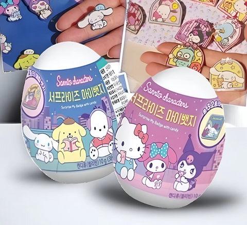 Measty 徽章 三丽鸥角色糖果 10g Badge Sanrio Characters Candy