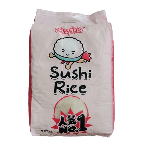 RICEFIELD round grain sushi rice 9.07kg