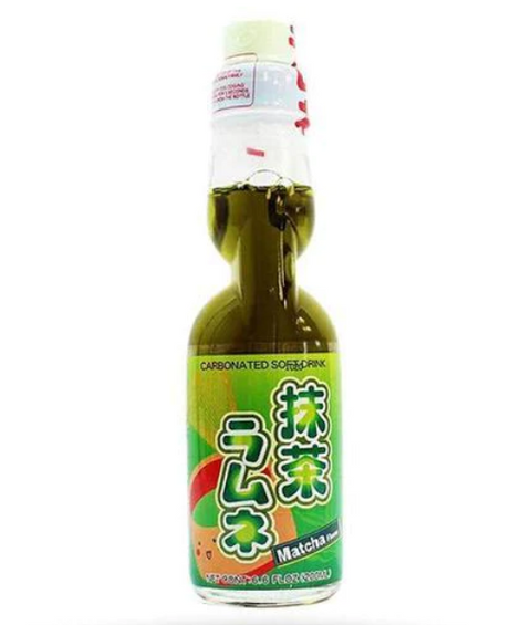 Japanese marble soda matcha flavor 200ml Ramune matcha