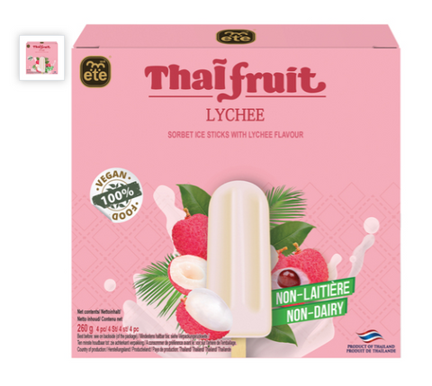 ETE 荔枝味冰糕/冰棍 260g Sorbet Popsicle Lychee Flavour