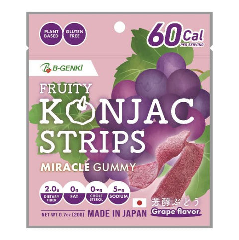 水果魔芋蒟蒻条葡萄味 20g Marukin Fruity Konjac Strips Grape