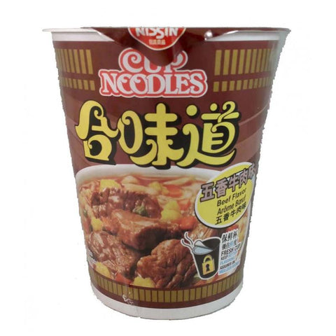 合味道五香牛肉杯面 69g Nissin Cup Noodle Beef Flavour