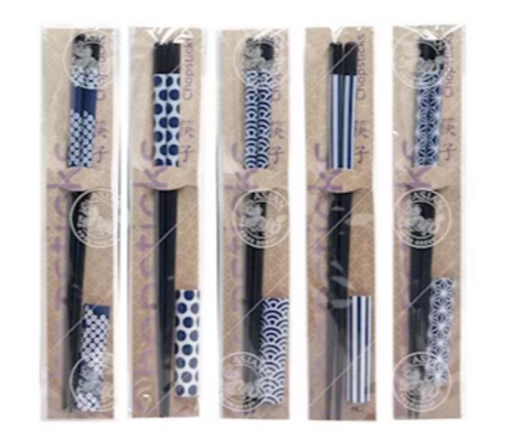 NF exquisite blue pattern chopsticks (including chopstick pillow) 22.5cm