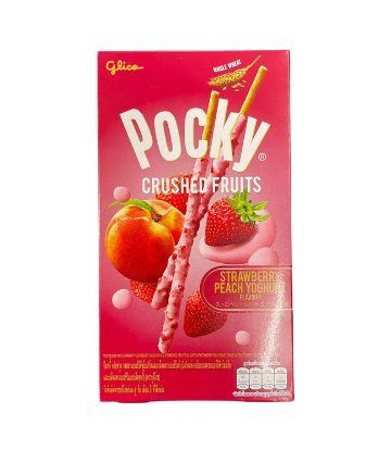 Pocky 草莓桃子酸奶饼干棒 38g Strawberry peach yoghurt biscuit