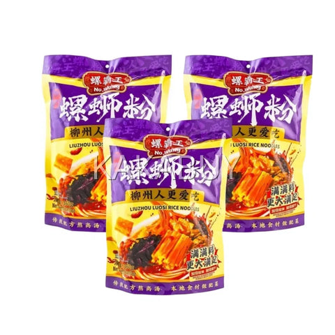 螺霸王柳州螺蛳粉紫苏味 360g No.Wang Perilla Flavored Instant Rice Noodles