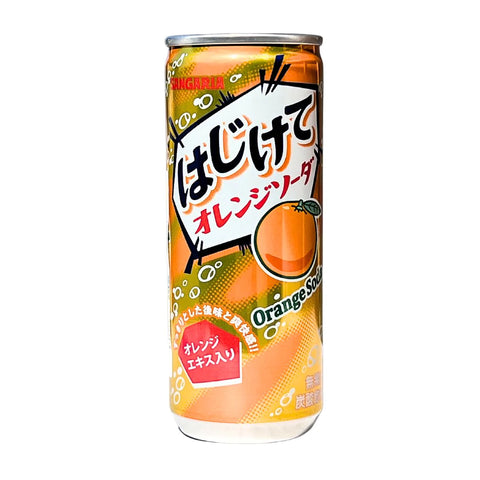 三佳利橙子味苏打汽水 250ml HAJIKETE orange soda
