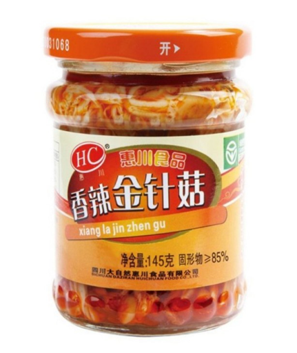 惠川 香辣金针菇 145g Spicy Enoki Mushroom
