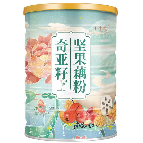 Wang Xiaogan Chia Seed Nut Lotus Root Powder Original Flavor 500g
