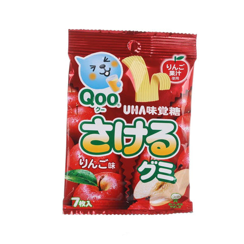 UHA悠哈 苹果橡皮糖 39g Mikakuto tearable gummies qoo apple