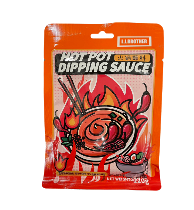 LJBROTHER Hot Pot Dipping Sauce Sesame Flavor 120g Hot Pot Dipping Sauce Original