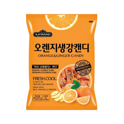 ILKWANG 香橙生姜糖 250g orange ginger candy