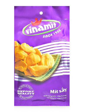 Vinamit vietnamilainen kuivattu jakkihedelmä 100g Jackfruit Chips