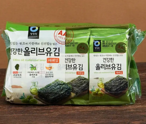 CHUNG JUNG ONE 牛油果海苔零食 5g*9pcs Seaweed snack with Olive Oil