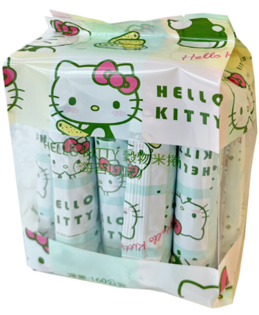 Pei Tien Hello Kitty Grains Rolls – Seaweed Flavor 160g