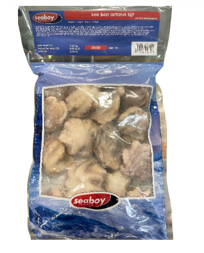 Seaboy 冰冻中号章鱼仔 10/20 1kg baby octopus