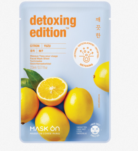 Mask on 柚子净化清洁面膜 30g Face mask with Yuzu, purifying sheet mask