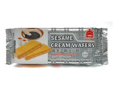 Yimei Taiwan Sesame Sandwich Cream Wafer - Seesami 200g