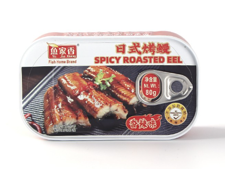 Yujiaxiang Spicy Japanese Grilled Eel Canned 80g Japanese style grilled eel