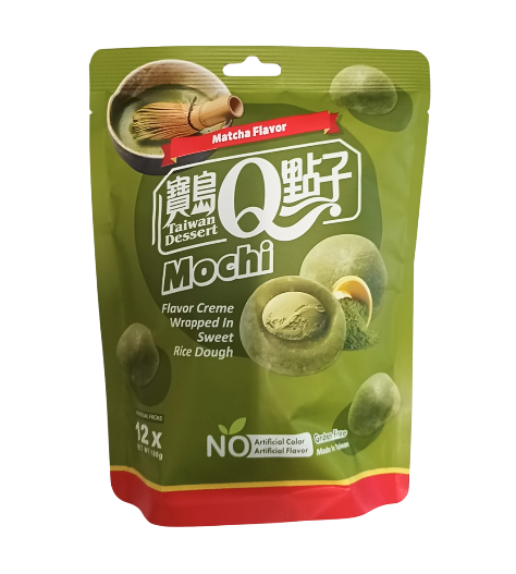 Baodao Q Idea Matcha Flavor Mochi 180g Mochi Matcha Flavor