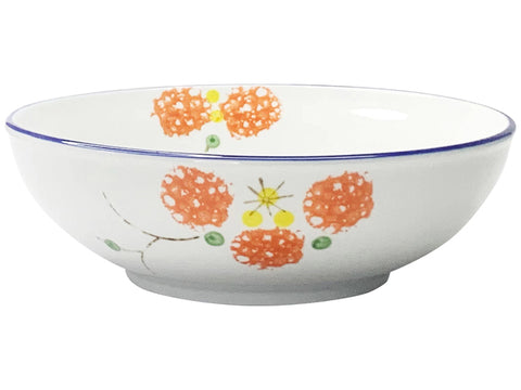 日式花朵陶瓷大号圆碗 Japanese Ceramic Bowl 16cm*16cm*5cm