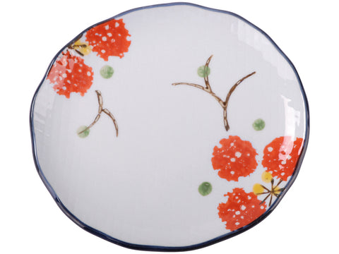 日式花朵陶瓷盘 Japanese Ceramic plate 18cm*18cm*3cm