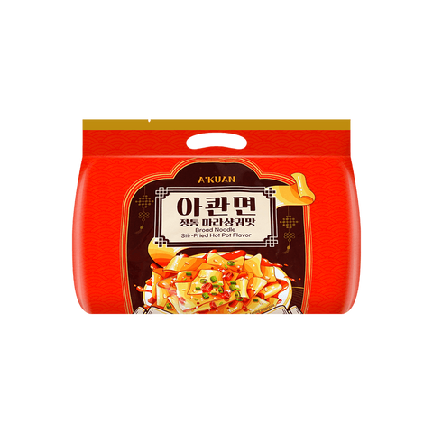 Ah Kuan Korean Spicy Hot Pot Noodles Four Pack 440g