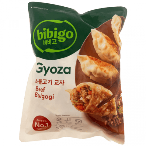 BIBIGO Korean Gyoza Beef Bulgogi &amp; Vegetable 600g Gyoza Beef Bulgogi &amp; Vihannes, vanhat ja uudet paketit satunnaisesti