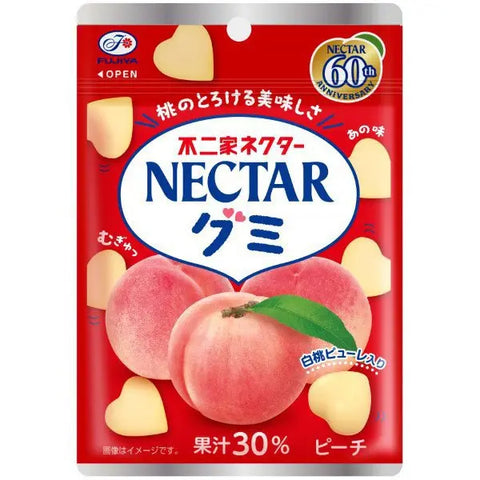 不二家 白桃味软糖 48g Fujiya Nectar Gummy