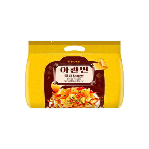 Ah Kuan Korean style red oil dough sweet and spicy four packs 460g