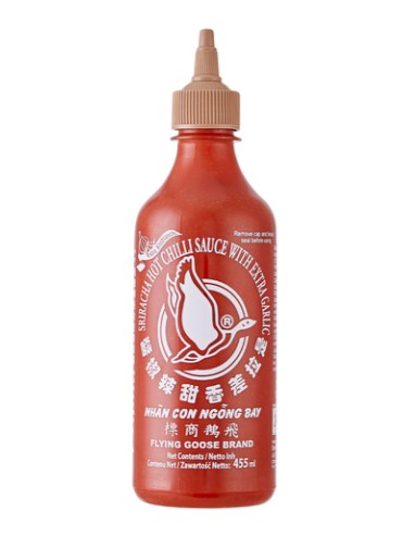 Fei Ge Brand Sriracha-valkosipuli-chilikastike 455 ml Sriracha-chillikastike ylimääräisellä valkosipulilla