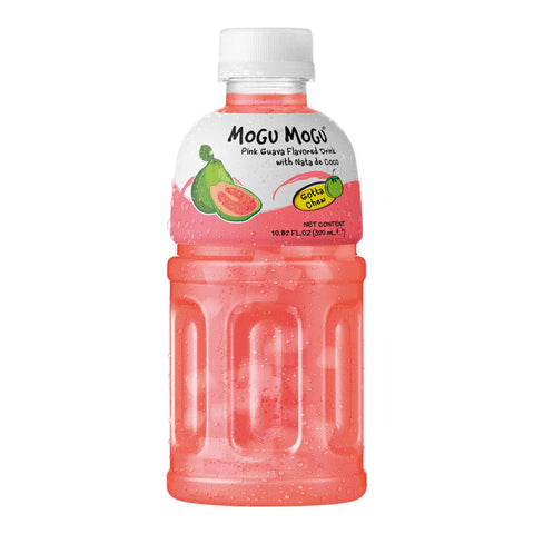 Mogu Mogu 番石榴味椰果饮料 320ml guava drink with Nata De Coco