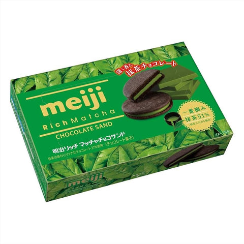 Meiji Rich Matcha Chocolate Biscuit Sandwich 96g