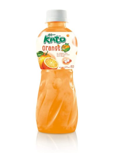 Kato 橙子味椰果果汁 320ml Orange Juice Drink with Nata De Coco