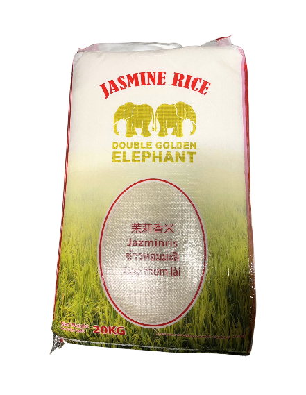 Double Golden Elephant Jasmine Rice 20kg