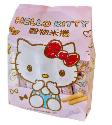北田 谷物蛋黄米卷 160g Pei Tien Hello Kitty Grains Rolls – Egg Yolk Flavour