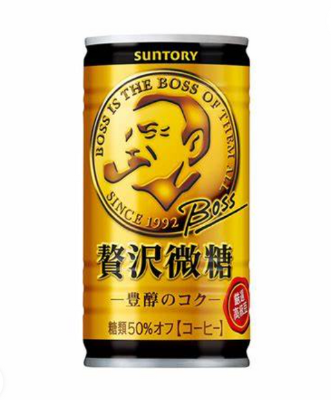 Suntory Boss Coffee Less Sugar 185ml Suntory Boss Coffee Less Sugar