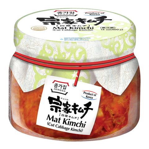 韩国宗家传统辣白菜罐装 切片泡菜 400g Mat Kimchi