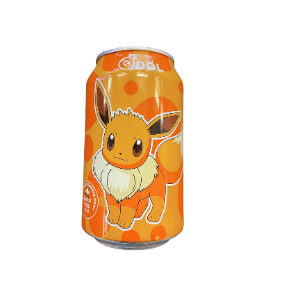QDol Pokemon Sparkling Water Peach Flavor 330ml