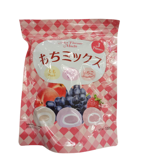 台湾Tokimeki 日式混合水果麻薯 ( 桃子，葡萄，草莓味）510g