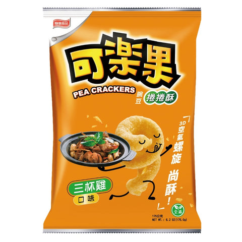 可乐果 捲捲酥三杯鸡味 175g Koloko pea crackers twists chicken flavor BBD：04.07.2024