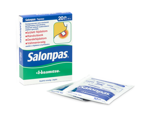 SALONPAS HOT 肌肉酸痛筋骨贴 肩贴(实物较小！是单包10小片！！） 10sheets 42mm*65mm