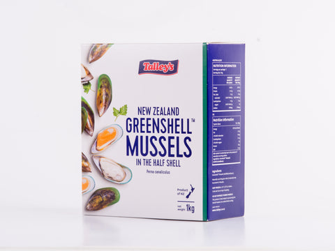 新西兰中号青壳海虹/青口 净重1kg Greenshell Mussels
