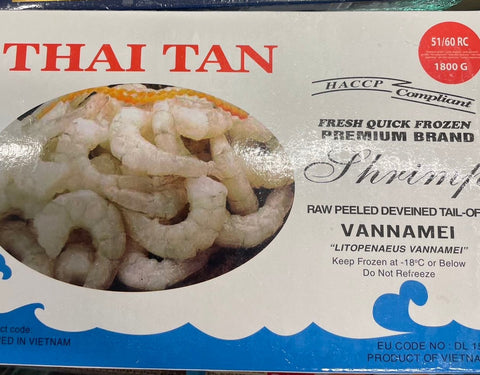 THAI TAN 南美白虾虾仁 1.8kg VM shrimp PD 51/60