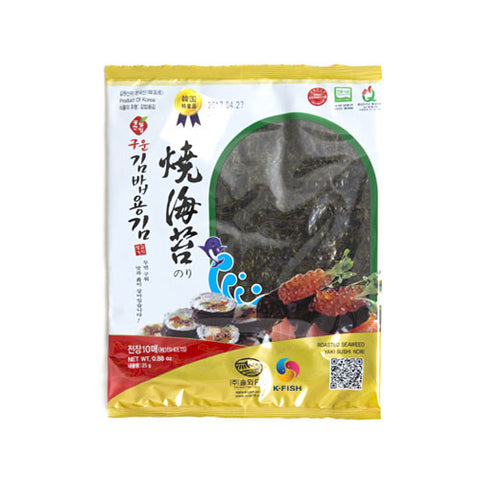 K.FISH 韩国寿司紫菜 10片 22g Roasted Seaweed 10sheets