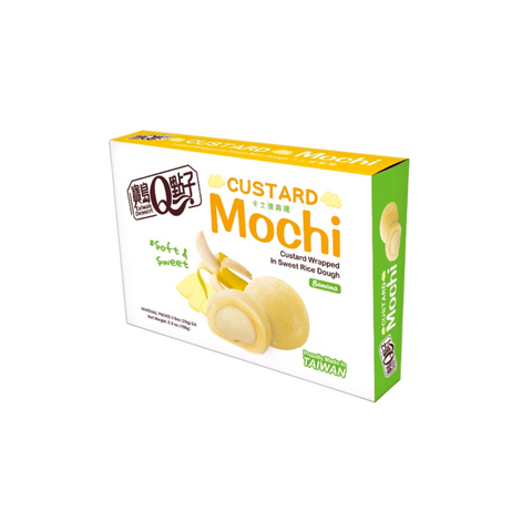 宝岛Q点子 卡仕达麻薯 香蕉味 168g Custard Mochi Banana