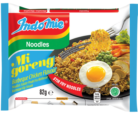 Indonesian fried noodles MI GORENG bbq chicken flavour 80g 